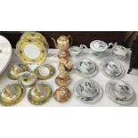 A 16 piece Noritake tea set, a 15 piece decorative tea set and another 15 piece Noritake tea set.
