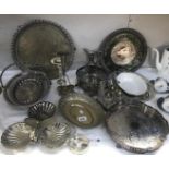 A quantity of silver plated items.