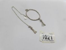 An Annie Haak silver necklace and bracelet.