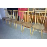 A set of 6 Ercol dining chairs