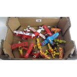 A quantity of unboxed model aircraft.