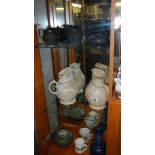 2 19th century Toby jugs and a mixed lot of 18th and 19th century porcelain.