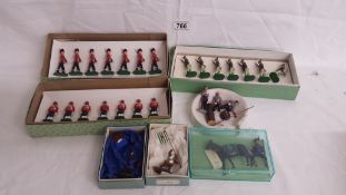 3 boxed Militia models lead soldier sets including Northumberland fusiliers etc and others.