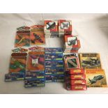 A quantity of boxed Airfix Bachmann mini planes etc including Corgi vapour trails.