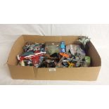 A quantity of boxed and unboxed model aircraft.