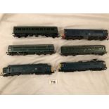 5x 00 Hornby/Triang diesel locomotives.