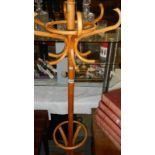 A bentwood hat stand.