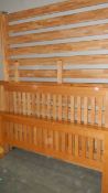 A 5ft wooden bedstead