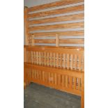 A 5ft wooden bedstead