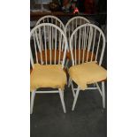 A set of 4 kitchen chairs.