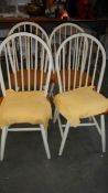 A set of 4 kitchen chairs.