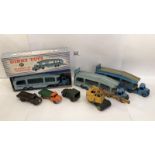 A boxed Dinky 982 Pullmore car transporter and other unboxed Dinkys.