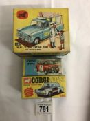 Boxed Corgi 447, 321, 506, Wall's ice cream van, Mini Cooper and a Police Panda imp.