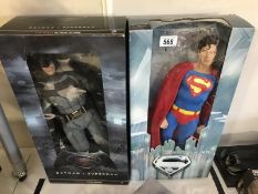 A boxed 1/4 scale action model of Batman from Batman V Superman & a large boxed figurine of