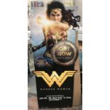 A DC Wonder Woman standee.