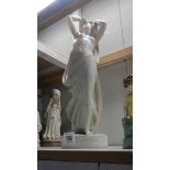 A 19th century semi nude parian figure.