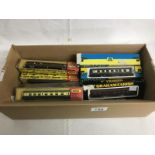 8 N Gauge BR mark 1 coaches including Lima, Hornby, Minitrix,