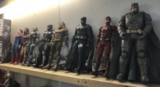 7 Justice League big fig figurines (5 in box) & 1 Batman V Superman big fig.