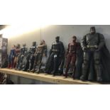 7 Justice League big fig figurines (5 in box) & 1 Batman V Superman big fig.