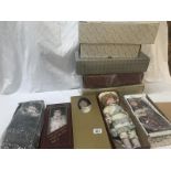 10 boxed assorted porcelain dolls including Alberon, St James, Victoria Impex etc.