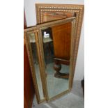 3 gilt framed mirrors.