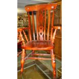 A Windsor chair.