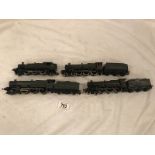 4 assorted '00' Great Western locomotives.