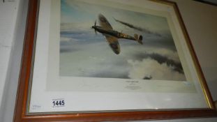 A limited edition print 128/990 'Angels Three Zero' (part of the battle of Britain aces collection)