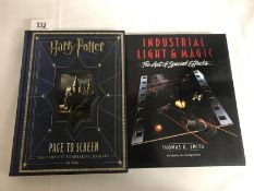 2 books - Harry Potter Page to Screen by Bob McCase & Industrial Light & Magic by Thomas G Smith