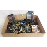 A quantity of boxed and unboxed model aircraft including matchbox.