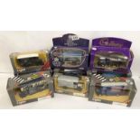 9 Corgi classics including Royal Worcester Bedford box van.