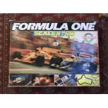 A Scalextric Formula One Silverstone set in box.