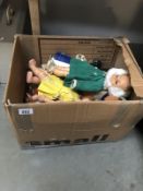 A box of dolls.