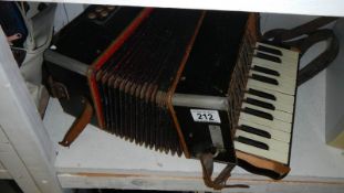 A piano accordion.