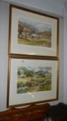 2 framed and glazed Lake District prints by Judy Boyes.