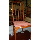 A mahogany chair.