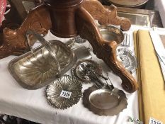 A mixed lot of silver plate.