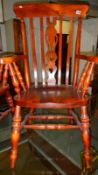 A Windsor chair.