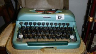 An Imperial portable typewriter.