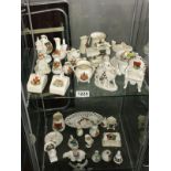 Approximately 35 pieces of crested china.