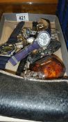 A quantity of watches etc.