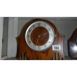 A mantel clock.