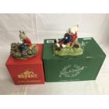 A boxed John Beswick "Rupert bear & Algy Pug Go Karting" and a boxed Arden sculpture "Rupert By The