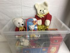 Rupert the bear - A collection of soft toys, games etc.