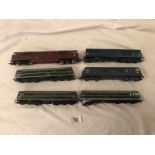 6 assorted '00' diesel locomotives.