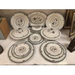 23 pieces of Royal Doulton Old Colony pattern dinner ware including tureens.