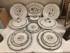 23 pieces of Royal Doulton Old Colony pattern dinner ware including tureens.