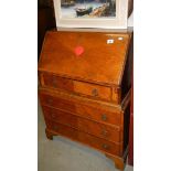 An oak bureau.