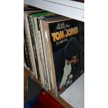 A quantity of LP records.