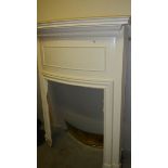 A painted fire surround.